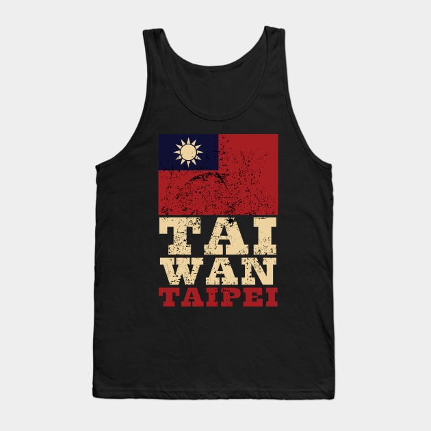 Flag of Taiwan Republic of China Tank Top by KewaleeTee